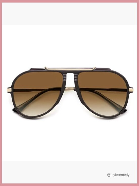Retro Oversized Aviator Sunglasses with UV400 Protection
